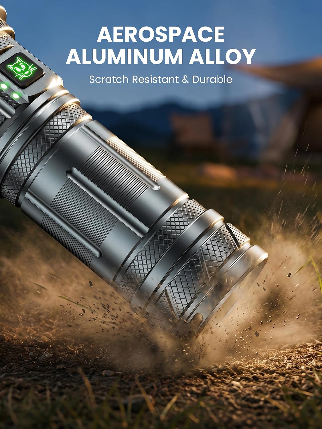 Yemao Tactical Flashlight, Rechargeable, 2400 Lumens image 3
