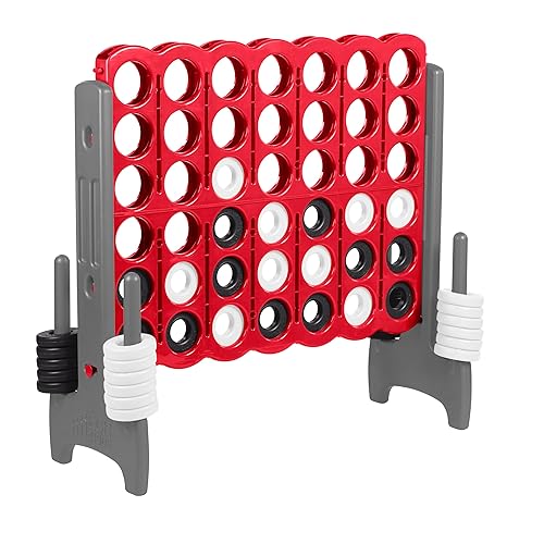 Vista 11 de ECR4Kids Jumbo 4-to-Score, Juego Gigante, Azul/Naranja