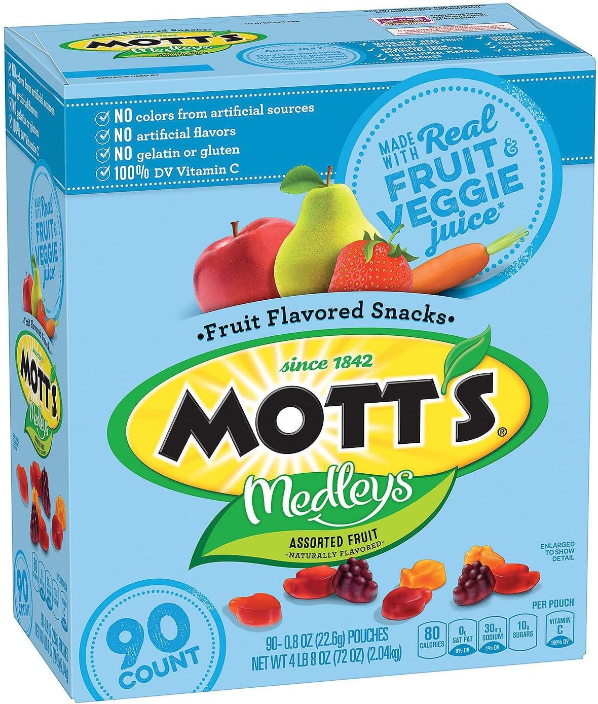 Mott's Medley Assorted Fruit Flavored Snacks (90 ct.)