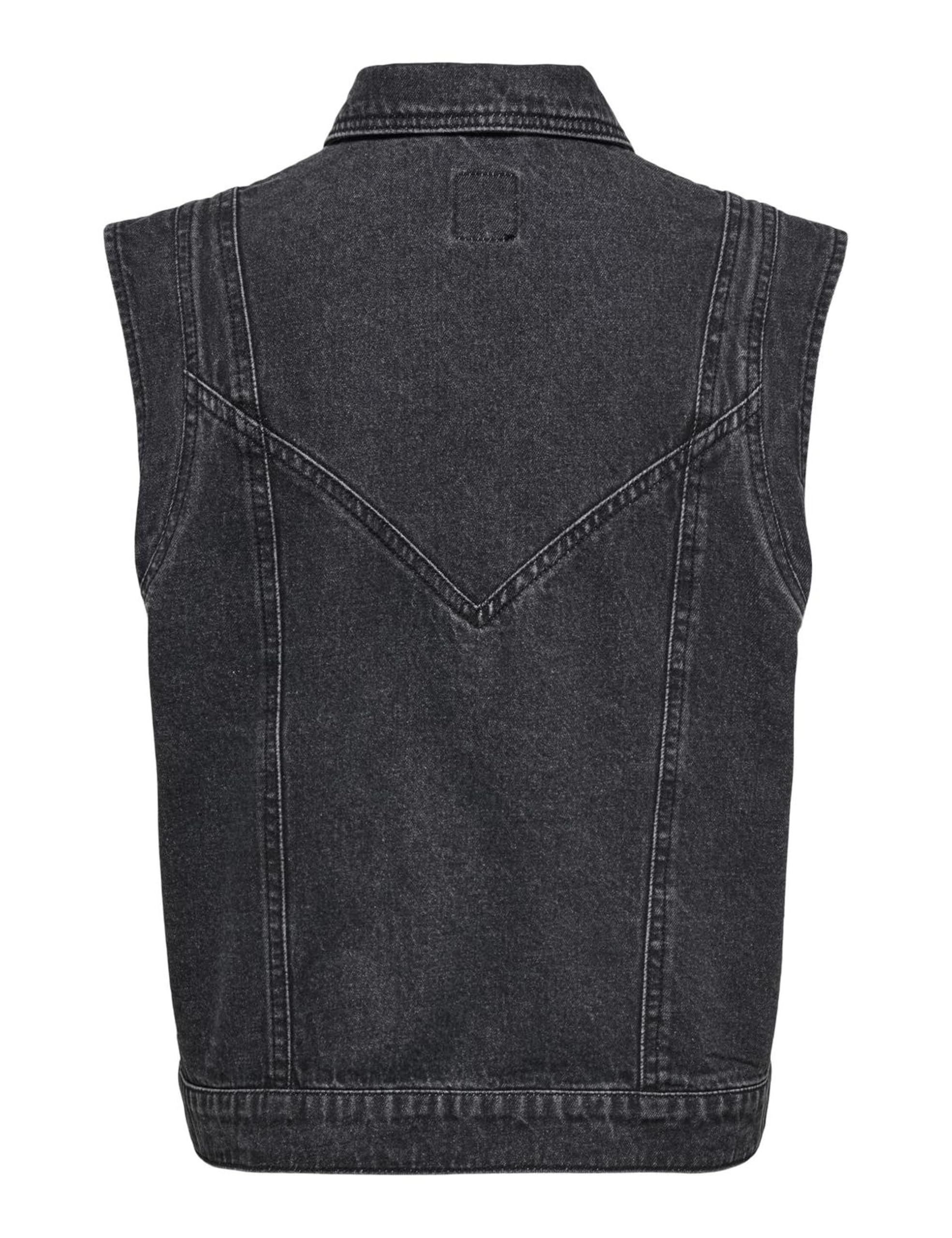 Onlkennedy Sl Dnm Waistcoat Bj Noos, Washed Black, M