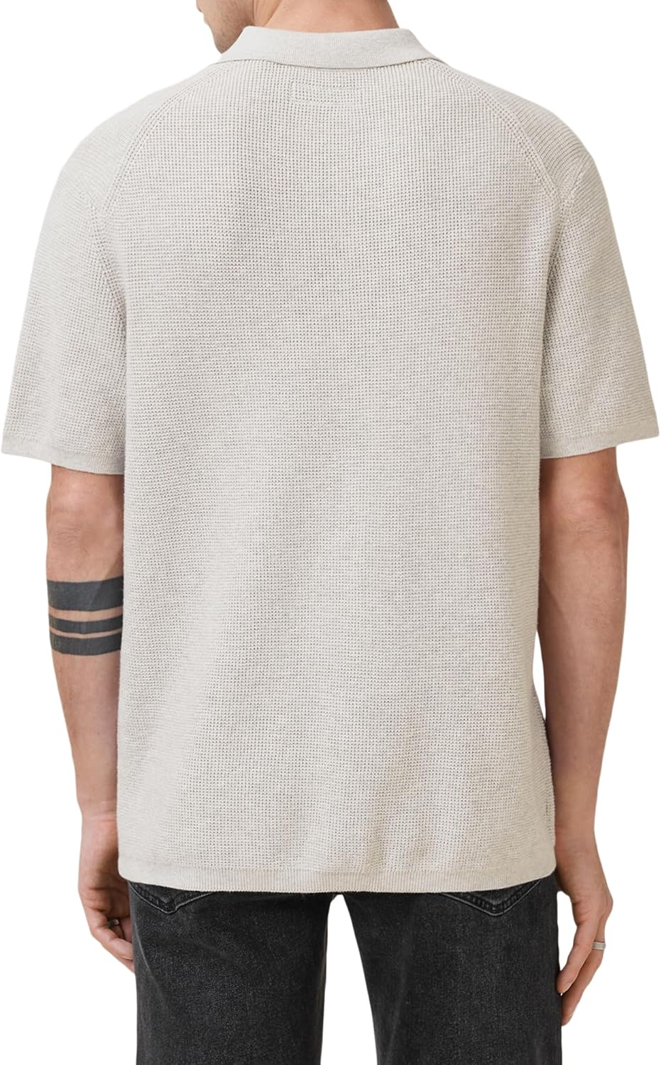 AllSaints Mens Aspen Ss Polo - Image 3