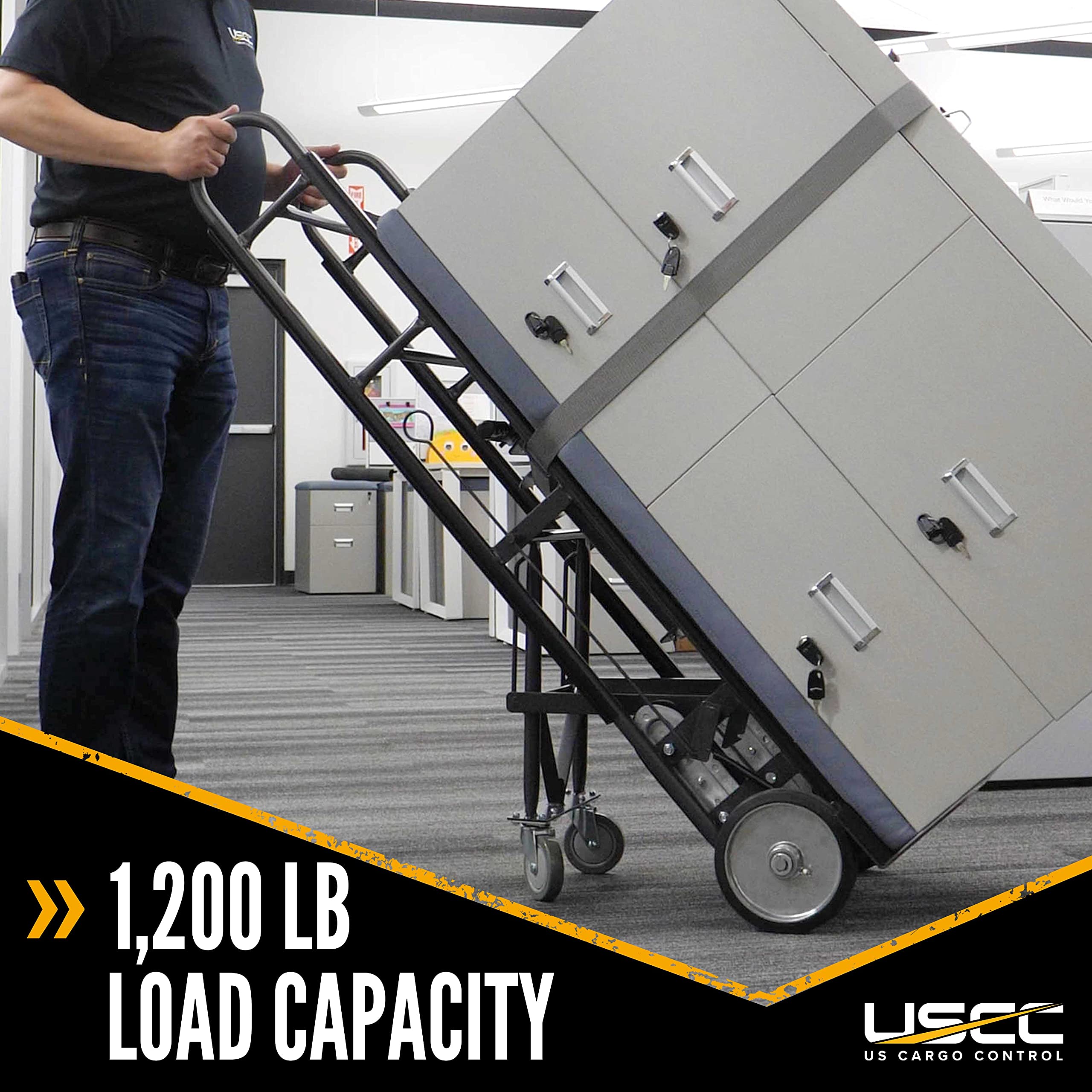USCC Appliance Truck Steel Hand Truck Heavy Duty 1,0001,200 Pound
