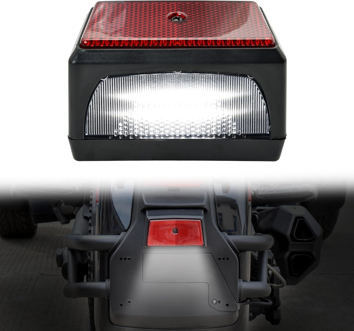 LED License Plate Light for Spyder F3, Rear Fender Light Kit for Can Am Spyder F3 All Models Accessories, 1PCS, Replace #710003348