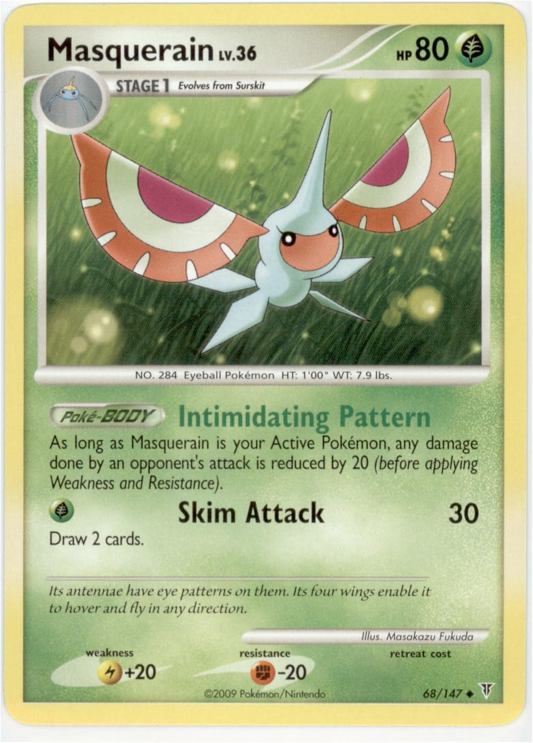 Amazon.com: Pokemon - Masquerain (68) - Supreme Victors - Reverse Holo ...