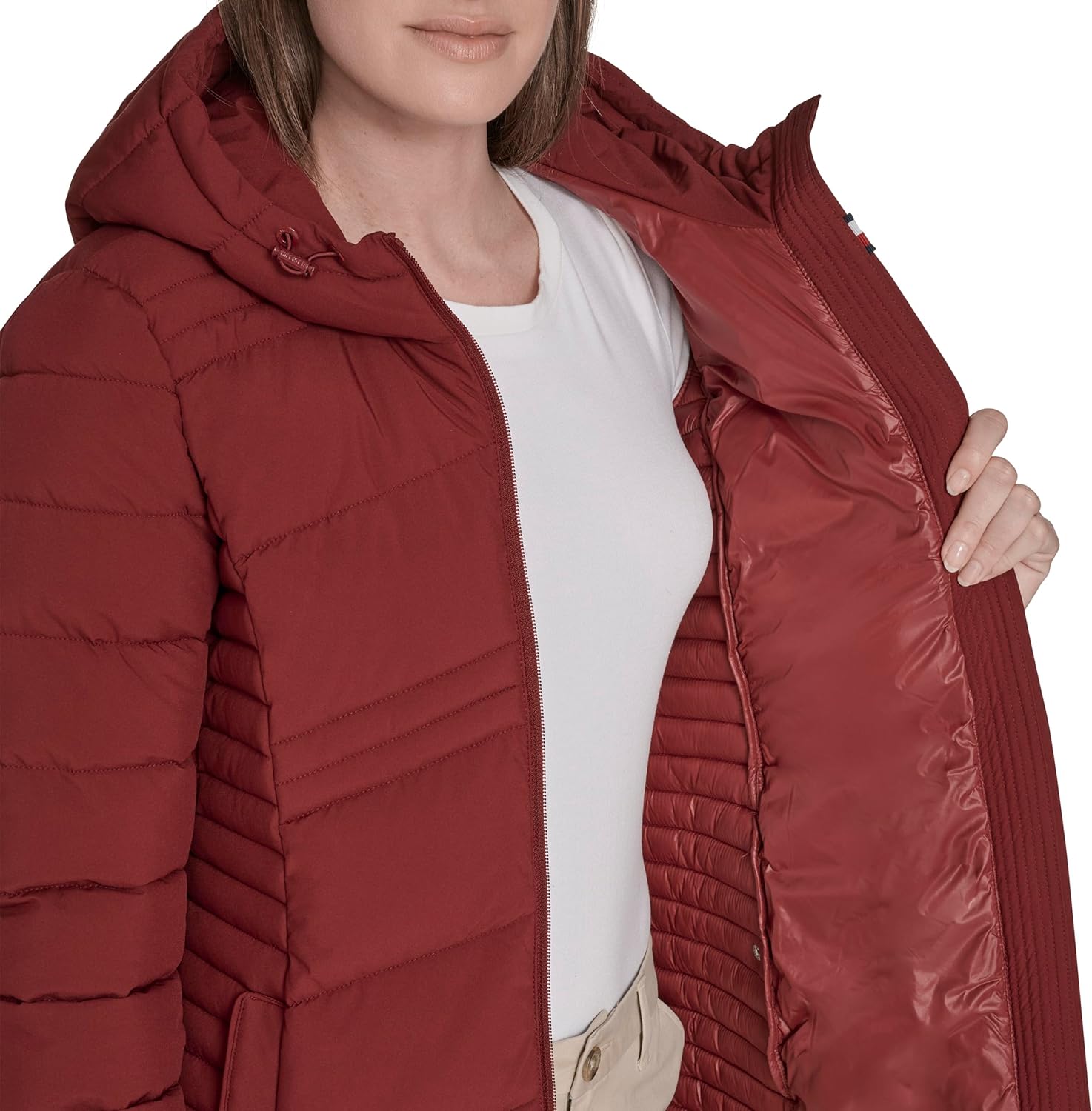 Tommy Hilfiger womens Every Day Essential Long Lightweight Coat - Image 6