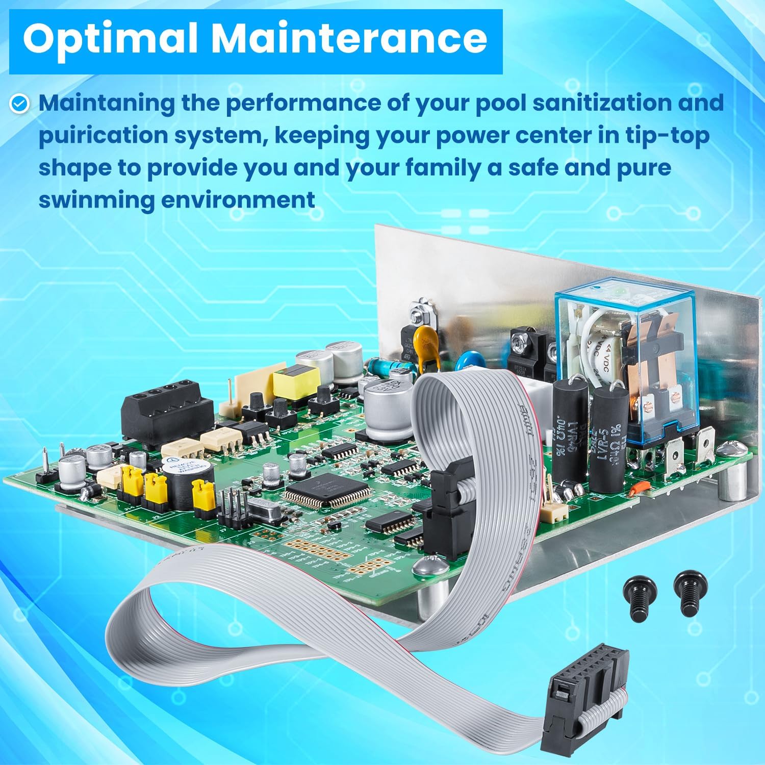 R0467600 PCB Power Interface Replacement for Zodiac Jandy AquaPure AquaLink Nature2 Fusion Purelink Clormatic Pool Spa Water Purification System Power Control Center Printed Circuit Board Assembly