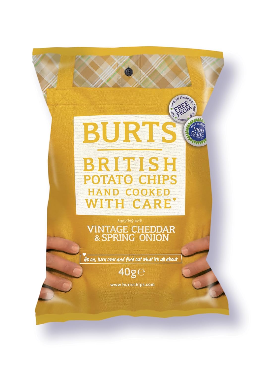 Burts Potato Chips Mature Cheddar 40 g (Pack of 20)
