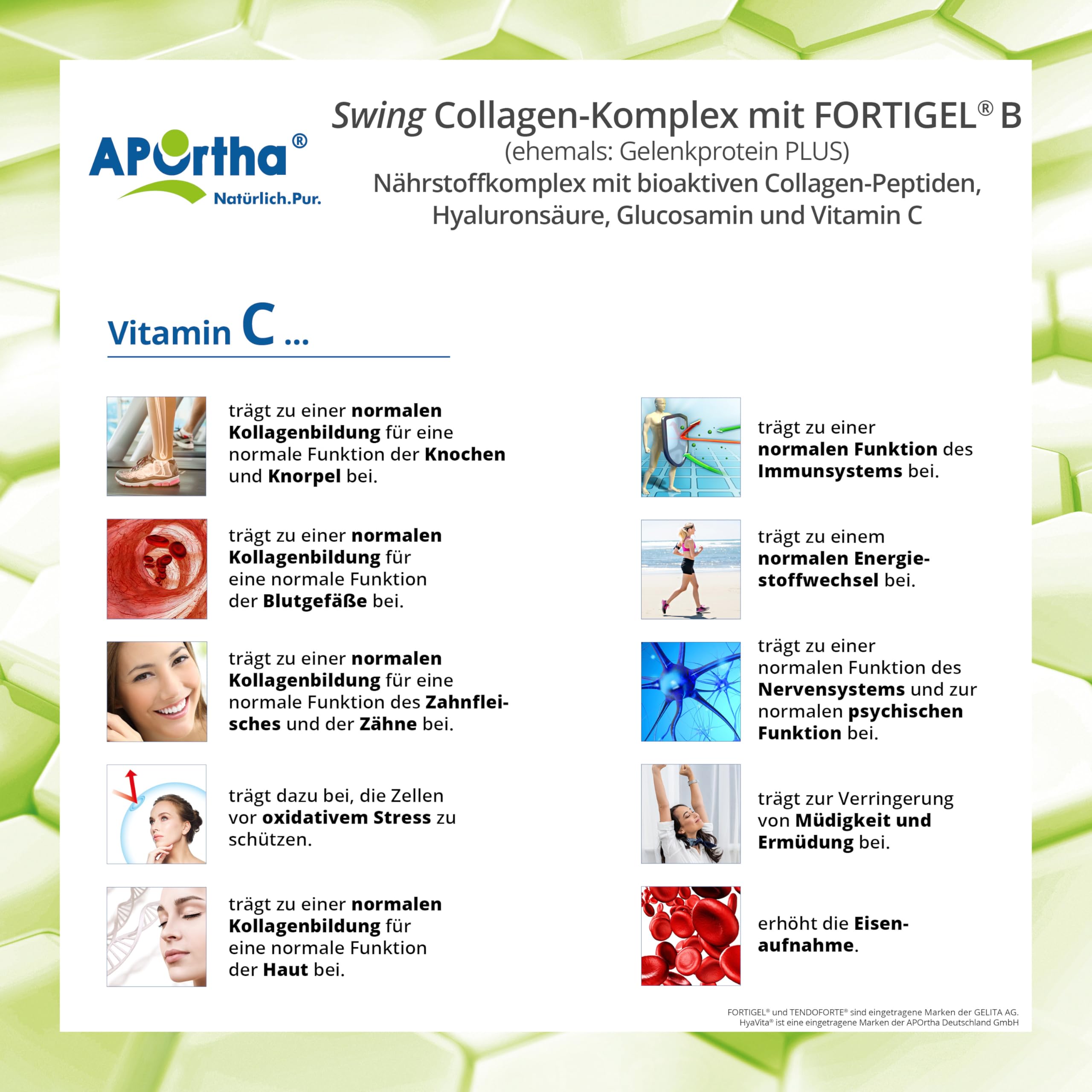 APOrtha® Swing Collagen-Komplex mit FORTIGEL® + TENDOFORTE - 340 g Pulver