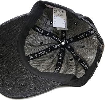 Amazon Guess ゲス デニム キャップ トライアングル エンブレム 6パネル ローキャップ Az0a7720j Blk One 男女兼用 キャップ 通販