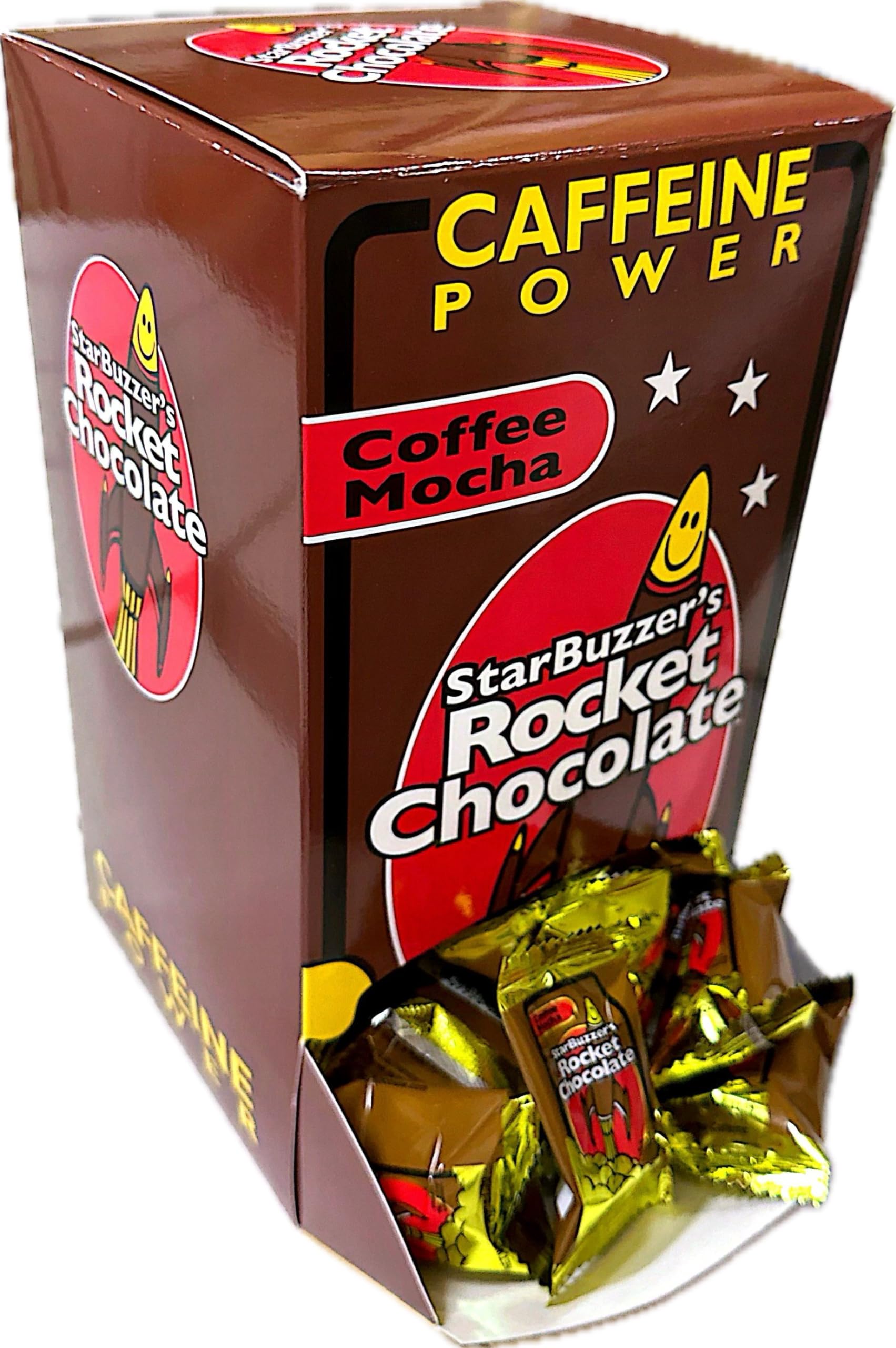 Rocket Chocolate Milk Chocolate Mocha Flavored Caffeinated Chocolate Truffles, 100 count, Mini