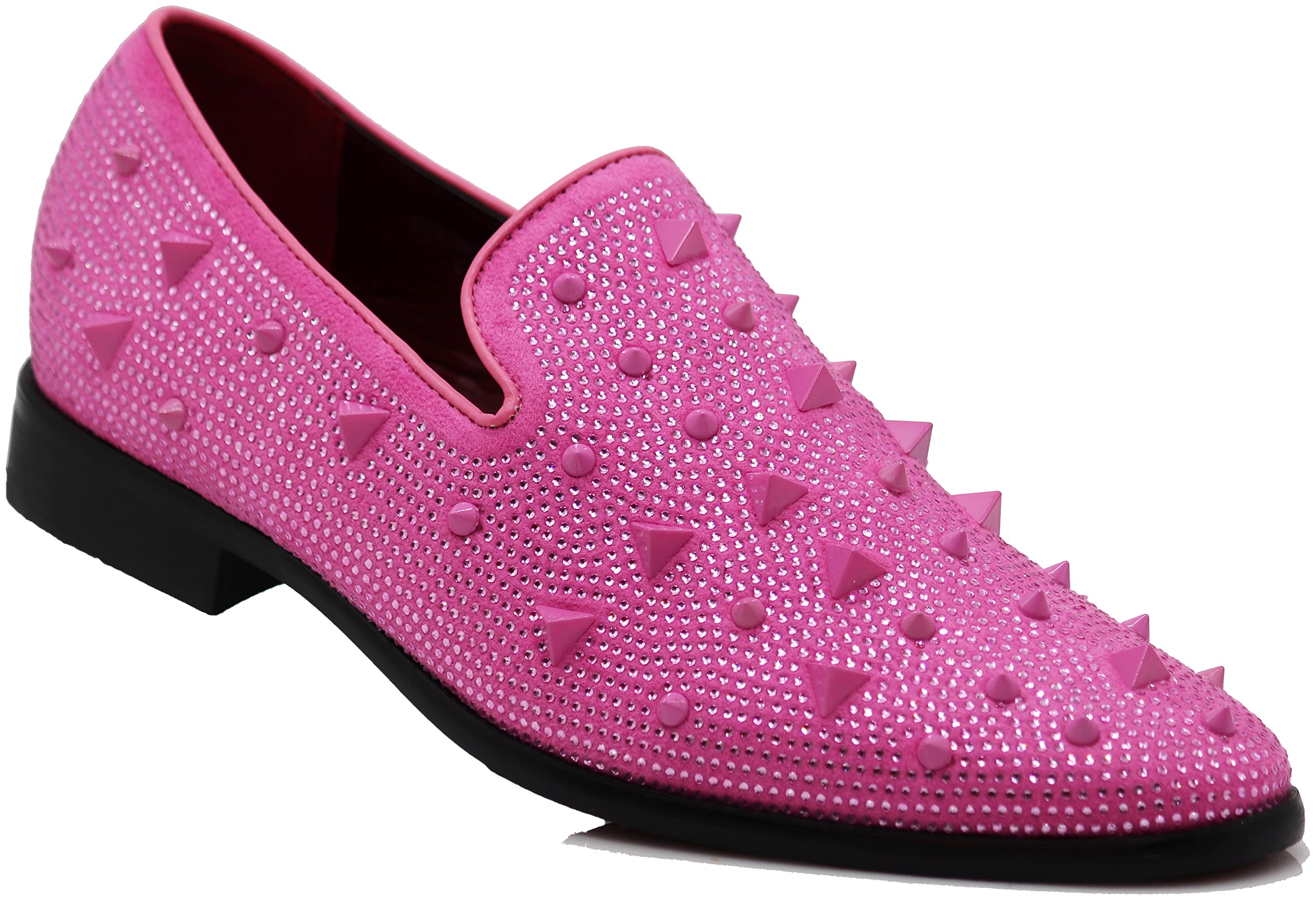 Light Pink Pink Loafers Mens Bravo Glitter Pink Shoes 11 Medium (D)