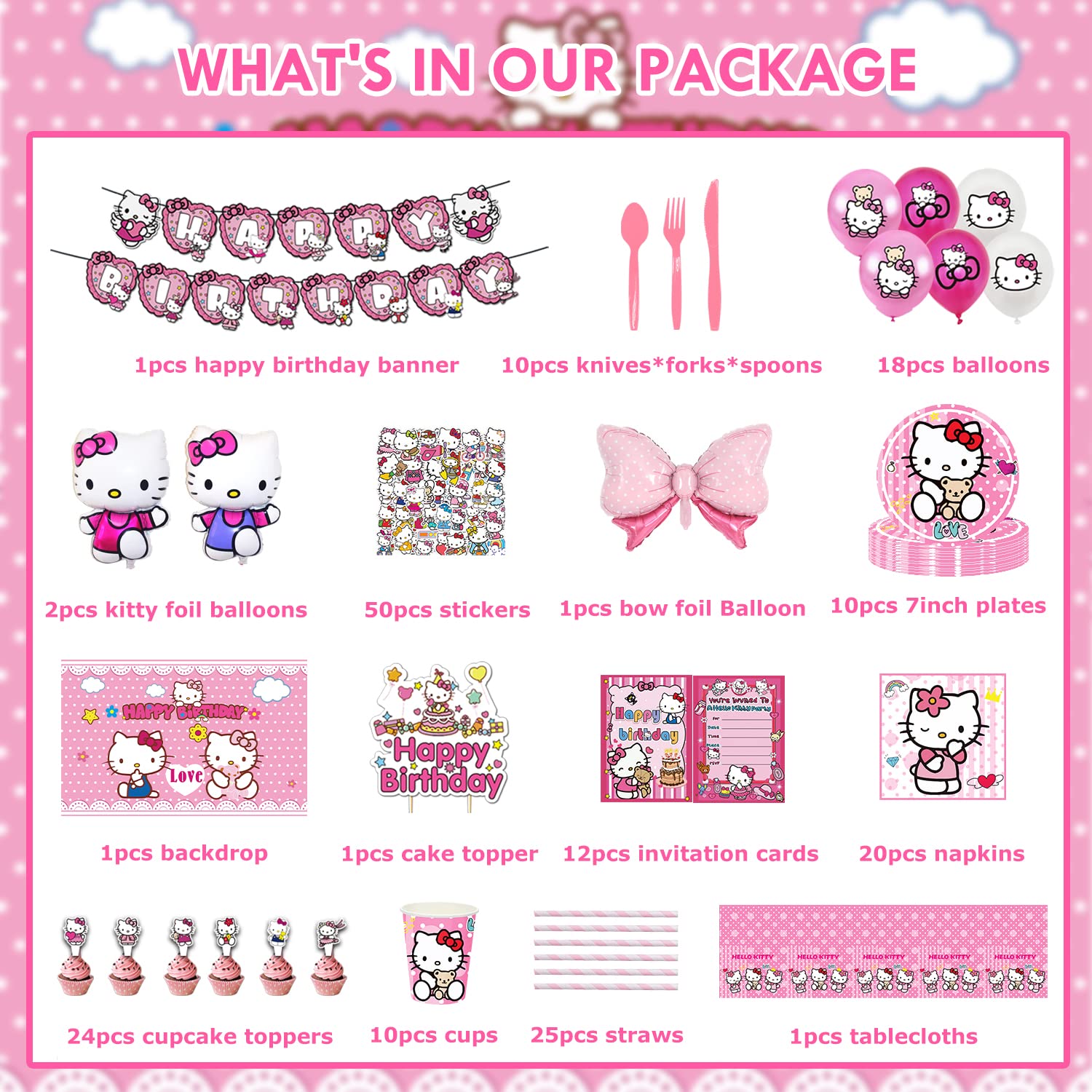 Hello Kitty Happy Birthday Banner Printable