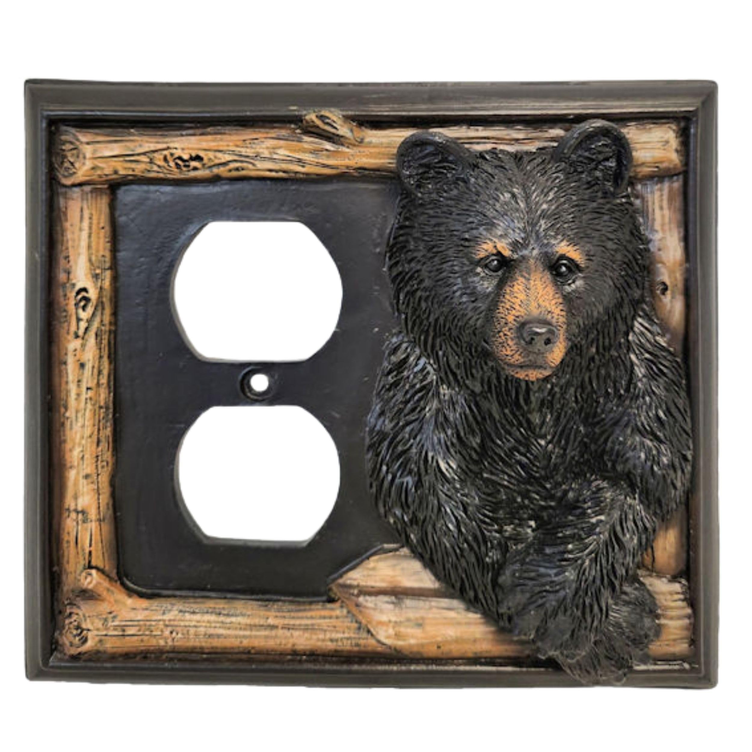 BestGiftEver Double Outlet Decorative Light Switch Cover Plate