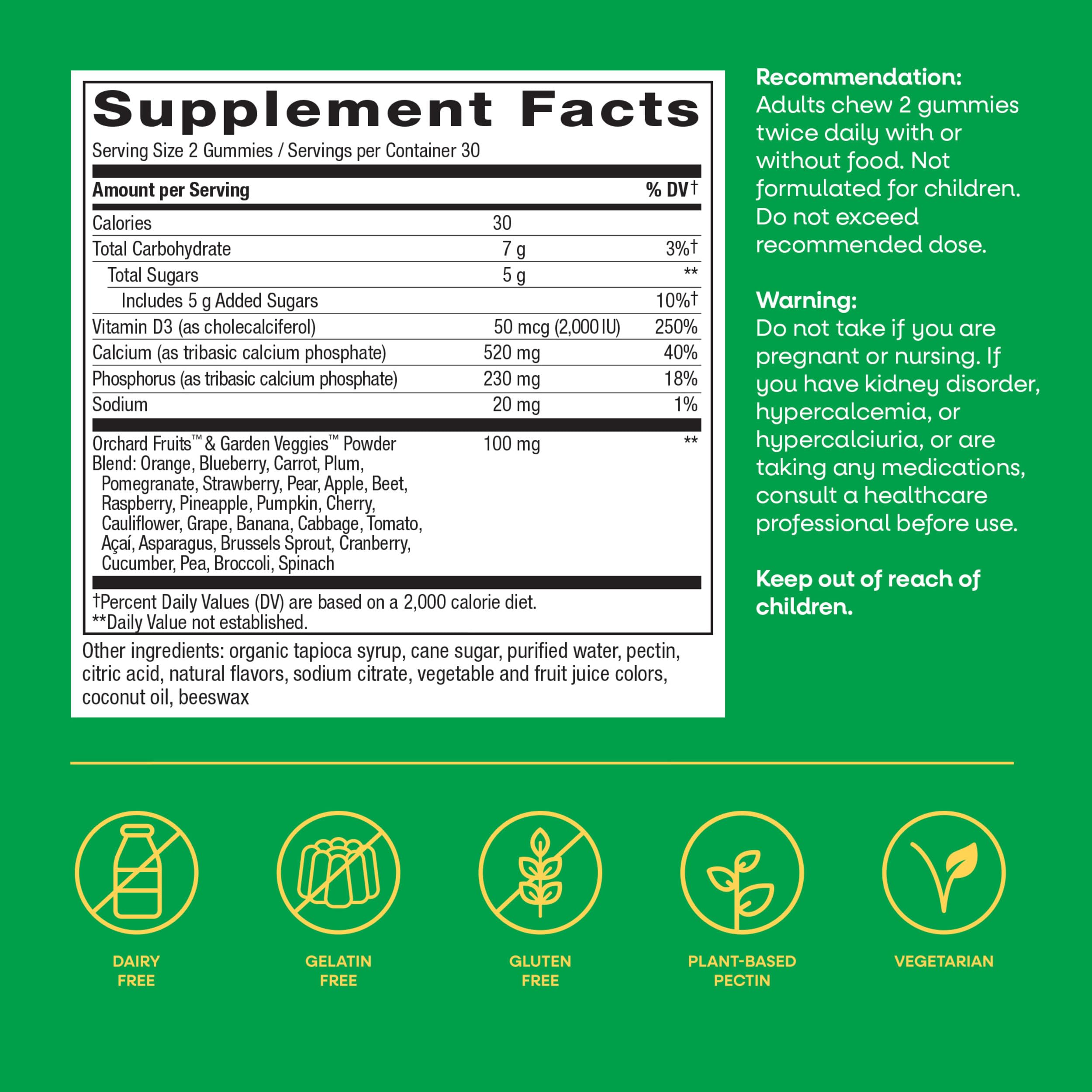 Nature’s Way Alive! Chewable Calcium Gummies with Vitamin D3, 60 ct — Amazon image 7