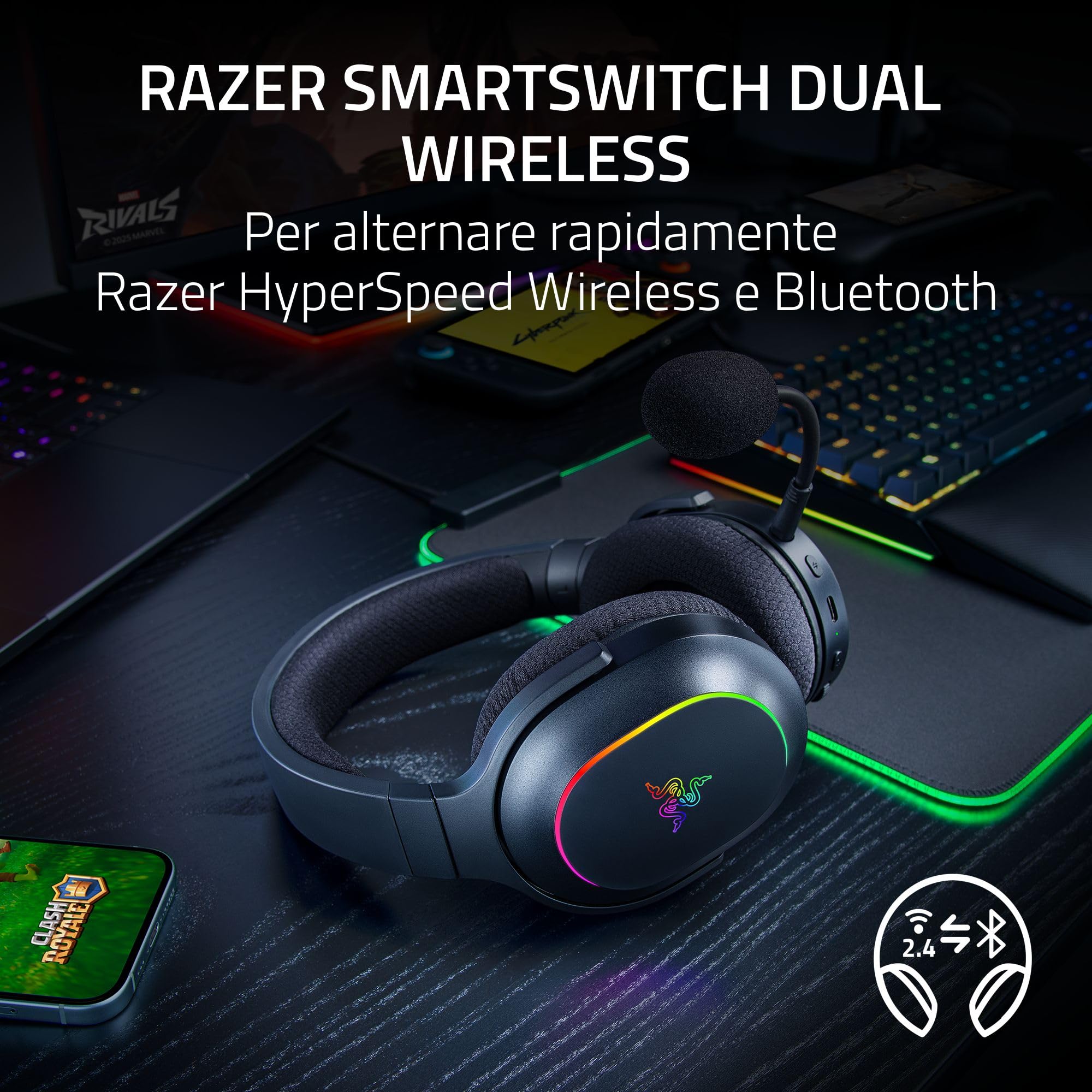 Barracuda X Chroma - Gaming Headset 6 Zonze RGB - Dettaglio