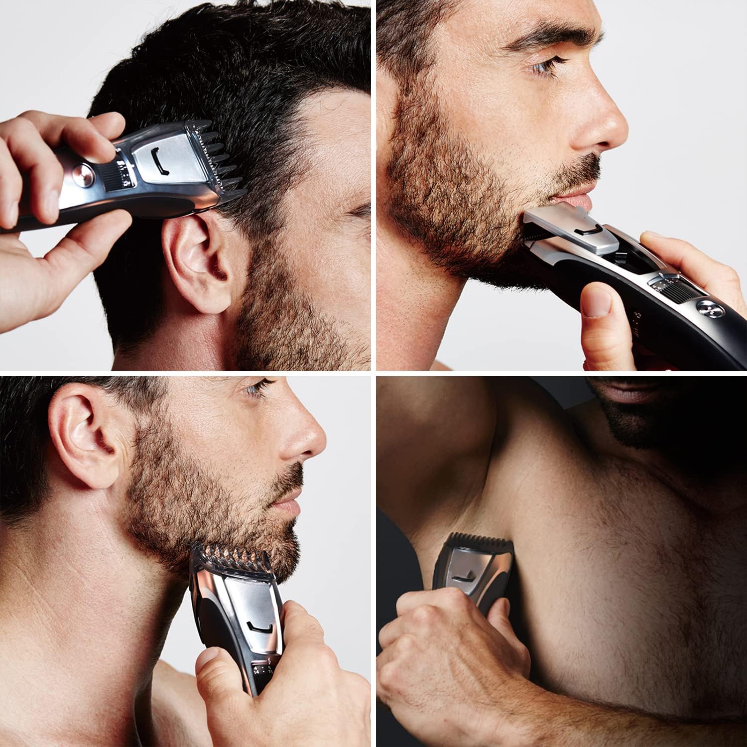 1-10mm 11-20mm 1.5mm Comb And Blade for Panasonic ER-GB80-S Multi-Groomer Men’s Trimmer for Beard/Hair/Body Comb 39 Trim Length Settings Blade with 3 Kits, Corded/Cordless Operation ER-GB80-S(4pcs)