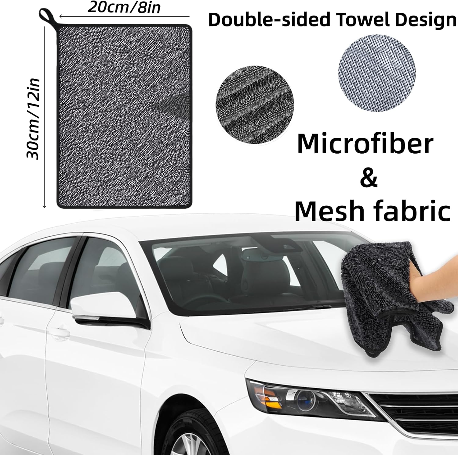 Shiny Towel Wipes Cleaning Cloths 3pcs Replacement Microfiber Towel for Disposable Dust Mop, Super Absorbent Shiny Shower Wipes Cleaning Cloths for Window Bathroom Car Mirror (3pcs Squeegee Refill)