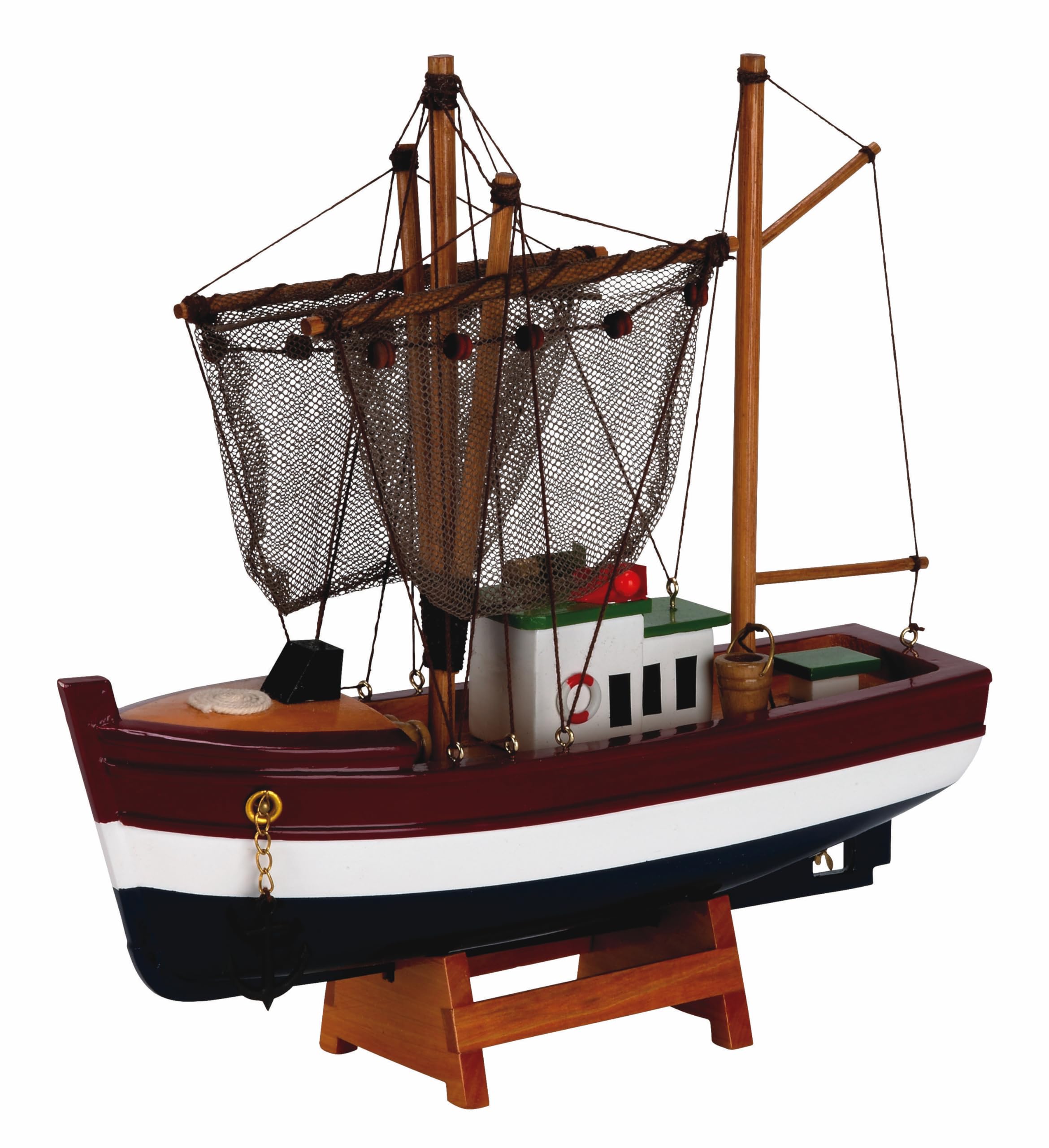 Nauticalia Trawler, red/White/Blue, 25cm