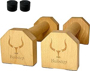 Poignées De Pompes Bois Navaris - Barres Parallèles Push-up Antidérapantes