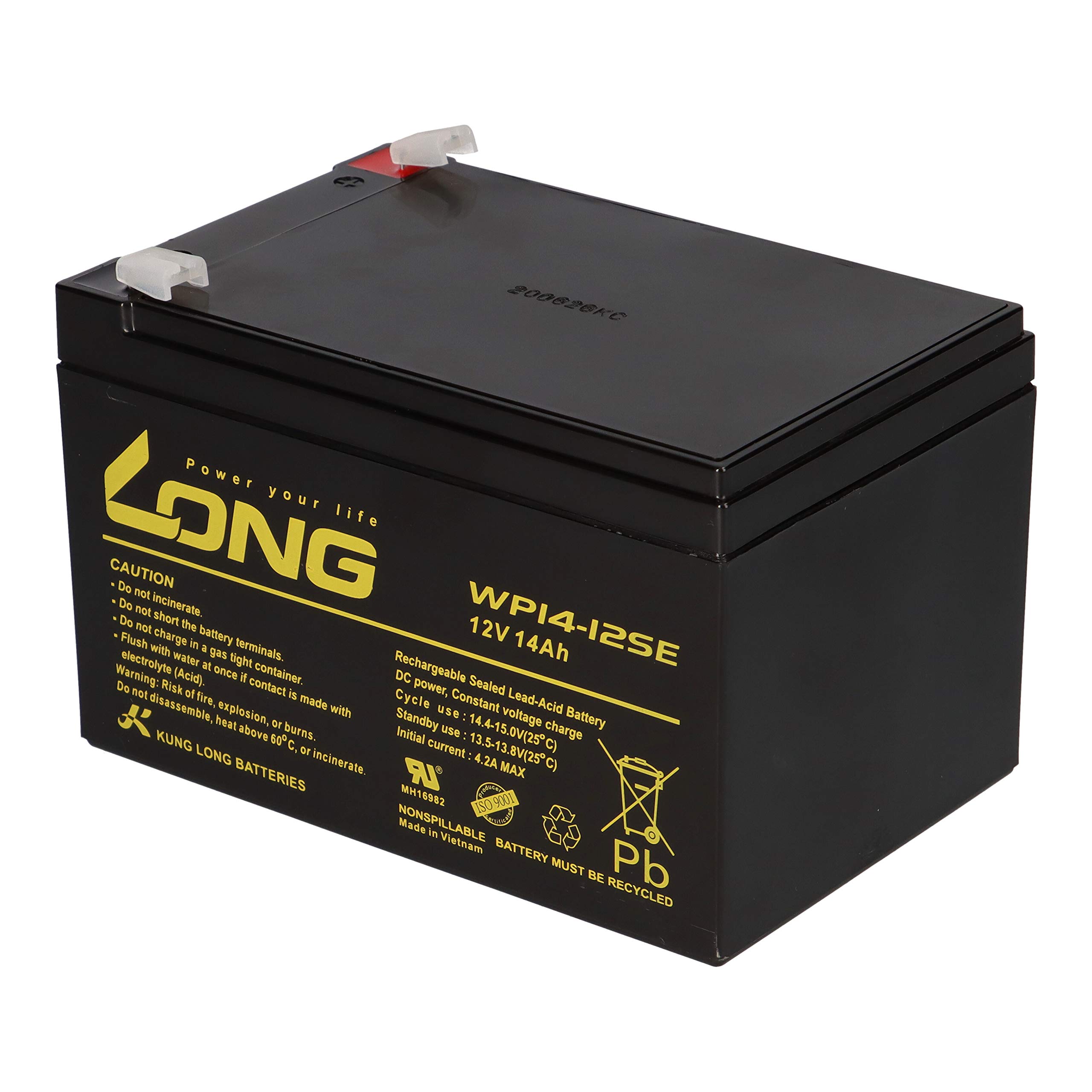 Akku Kompatibel Elektro Scooter MZ Charly 48V 4X 12V 14Ah AGM Blei Accu Wie 15Ah - Langlebig - Wartungsfrei - Zuverlässig - Ersatzakku - Akku