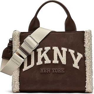 DKNY womens Hadlee Small Fur Tote Bag