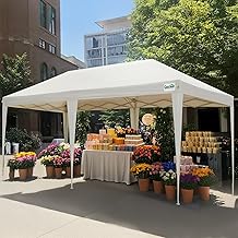 Quictent 10x20 Pop up Canopy Tent, Easy Setup and Wheeled Bag for Commercial, Outdoor, Camping, Parties, Markets and Instant Shelter