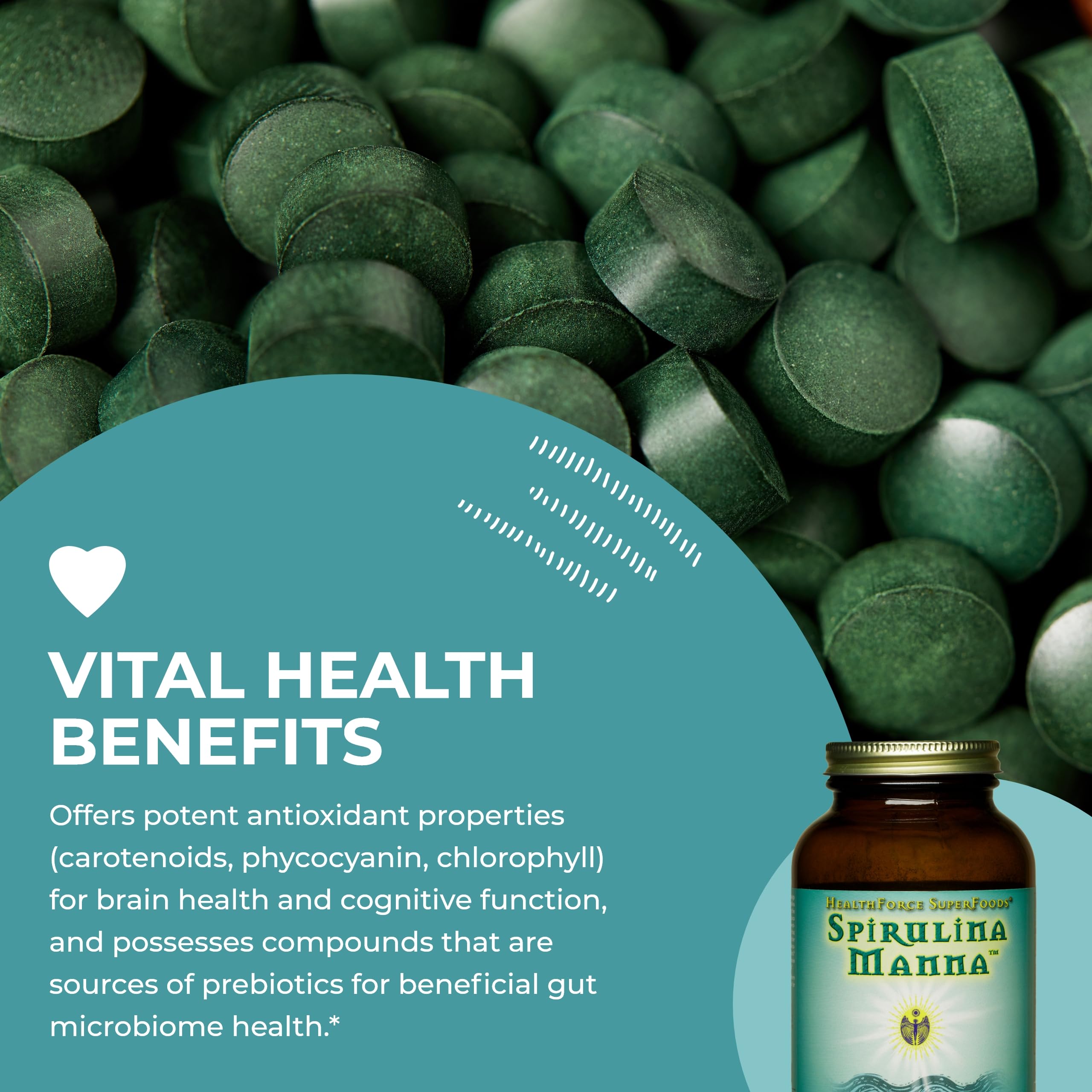 HEALTHFORCE SUPERFOODS Spirulina Manna Powder 149 g