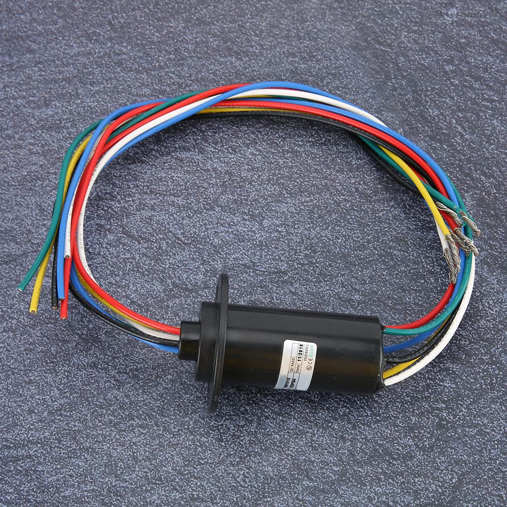 Anello Conduttivo 50 Giri/Min, Diametro 29,8 mm, Set da 6 Pezzi, 0-600 V CA/CC, Anello di Raccolta per Apparecchiature Elettriche ad Alta Potenza, Coppia Nominale 0,1 N/m