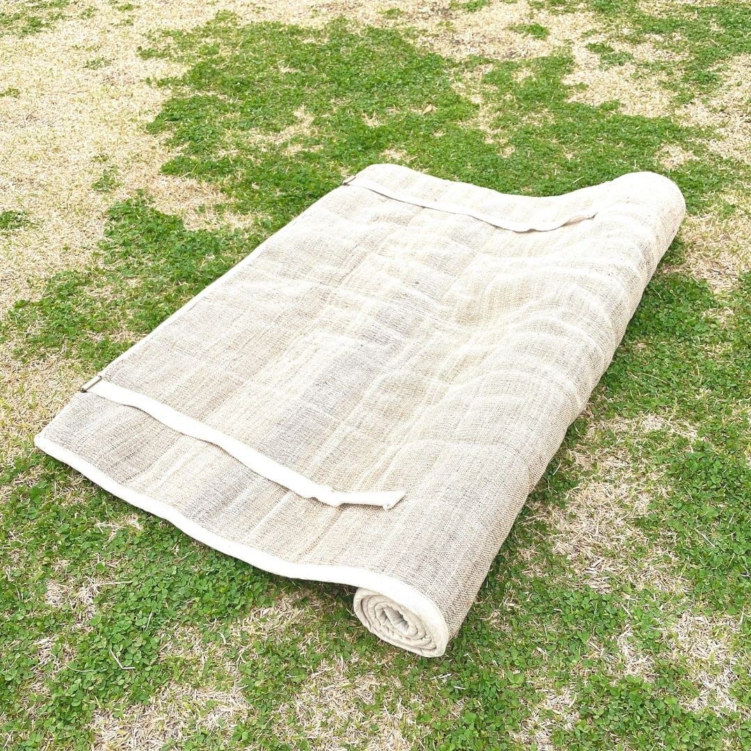 Yoga Mat【ハンプ+コットン】ヨガマット　ネパール産　ハンドメイド Yoga Mat (Hemp)ネパール産 ハンドメイド - メルカリ