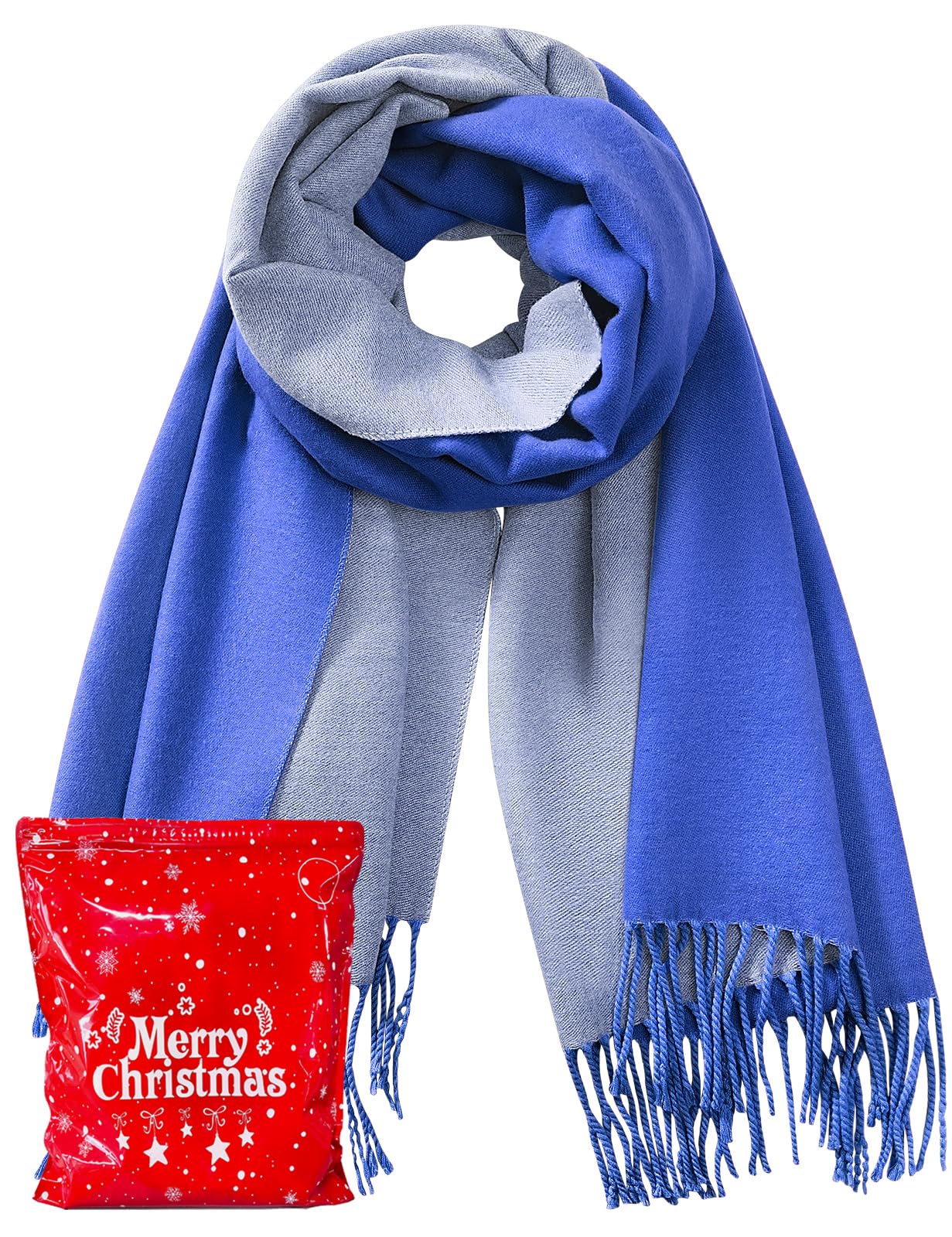 Scarf for Women Soft Pashmina Shawls And Wraps Long Large Winter Warm Ladies Tassel Reversible Scarves