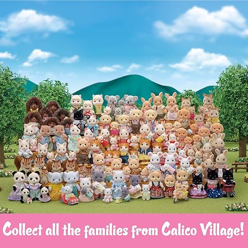 Miniatura 48 de Calico Critters Persian Cat Family - Juego de 4 figuras coleccionables para niños a partir de 3 años