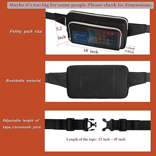 Miniatura 5 de Riñoneras para mujer, a la moda, lindas, para mujer, con cinturón de cadera, riñonera para mujer, bandolera con cinturones ajustables para Disney,