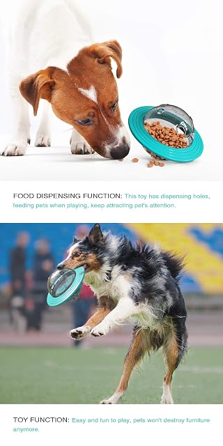 Foto 5 de 7 de Ototon Dispensador de comida para perro, juguete de platillo volante Snack Balle