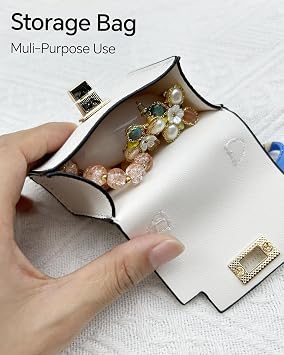 2 pack Mini Backpack Keychain PU Leather Tiny Bags for Purse Pocket Lipstick Bag Card Holder Data Cable Organizer Pouch Orange White (Orange + Black)