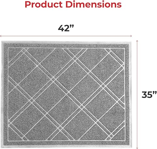 Miniatura 88 de SlipToGrip- Tapete universal de entrada, antideslizante, duradero y lavable- Tapete de bienvenida p/interior/exterior/entrada, malla Duraloop, Verde