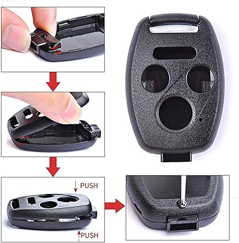 Miniatura 7 de Repuesto para mando a distancia de entrada sin llave de 3+1 botones para Honda 2008-2012 Accord 2006-2013 Civic EX 2009-2015 Pilot Fit para Honda