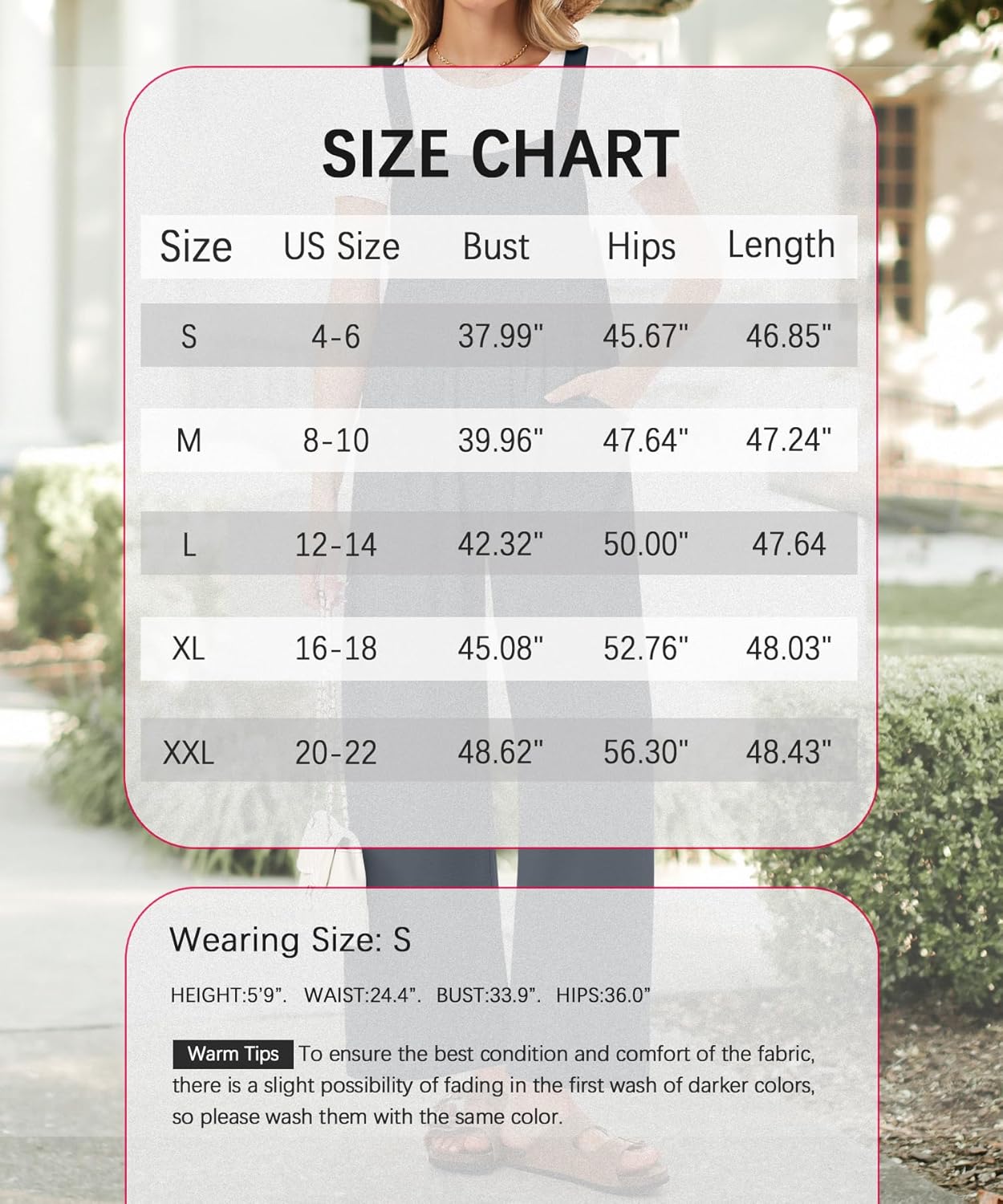 KUOTAI Womens Summer Jumpsuits Casual Wide Leg Overalls with Pocket Adjustable Strap Sleeveless Rompers Beach Vacation Outfit - Image 6