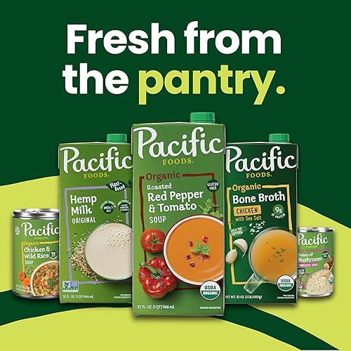 Miniatura 5 de Pacific Foods Caldo de hueso de pollo orgánico con bálsamo de limón y salvia, cartón de 32 onzas