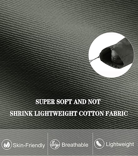 Miniatura 6 de VEOBIKE Women's Cargo Work Pants Elastic Waist Straight Leg Casual Travel Hiking Pants Loose Cotton Military Pants 7 Pockets