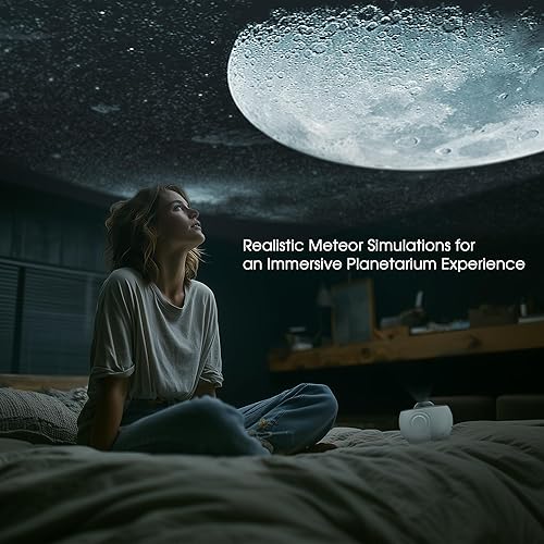 Miniatura 5 de L LOHAS LED Proyector de galaxia para dormitorio, proyector de estrellas 13 en 1, luz nocturna con sistema solar, constelación y luna, lámpara LED