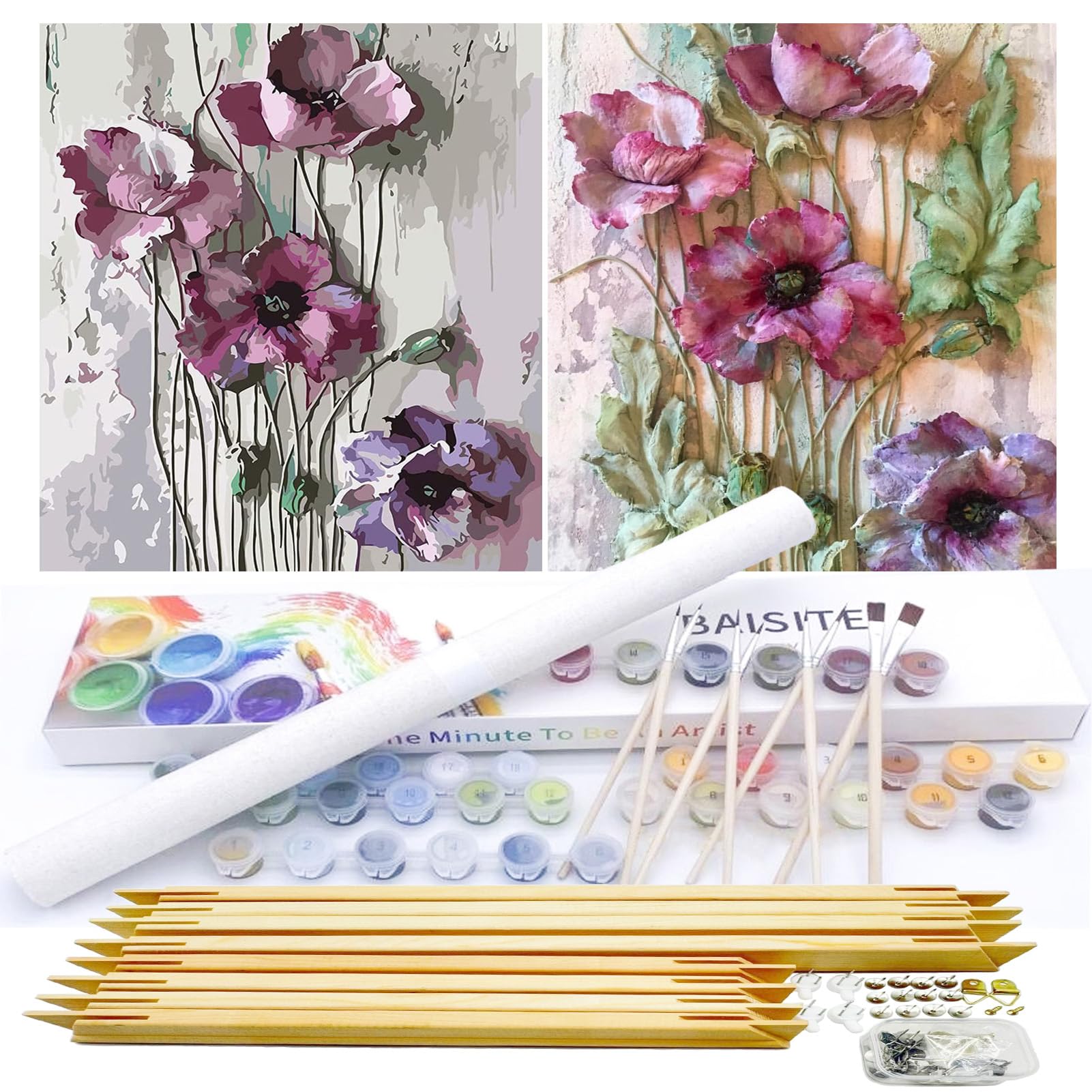 Paint By Numbers Kit - Flowers for Adults -27