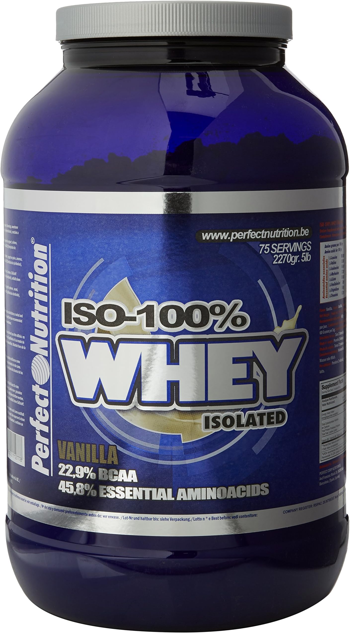 Perfect Nutrition 5 lb 100 Percent Whey Isolated Vanilla