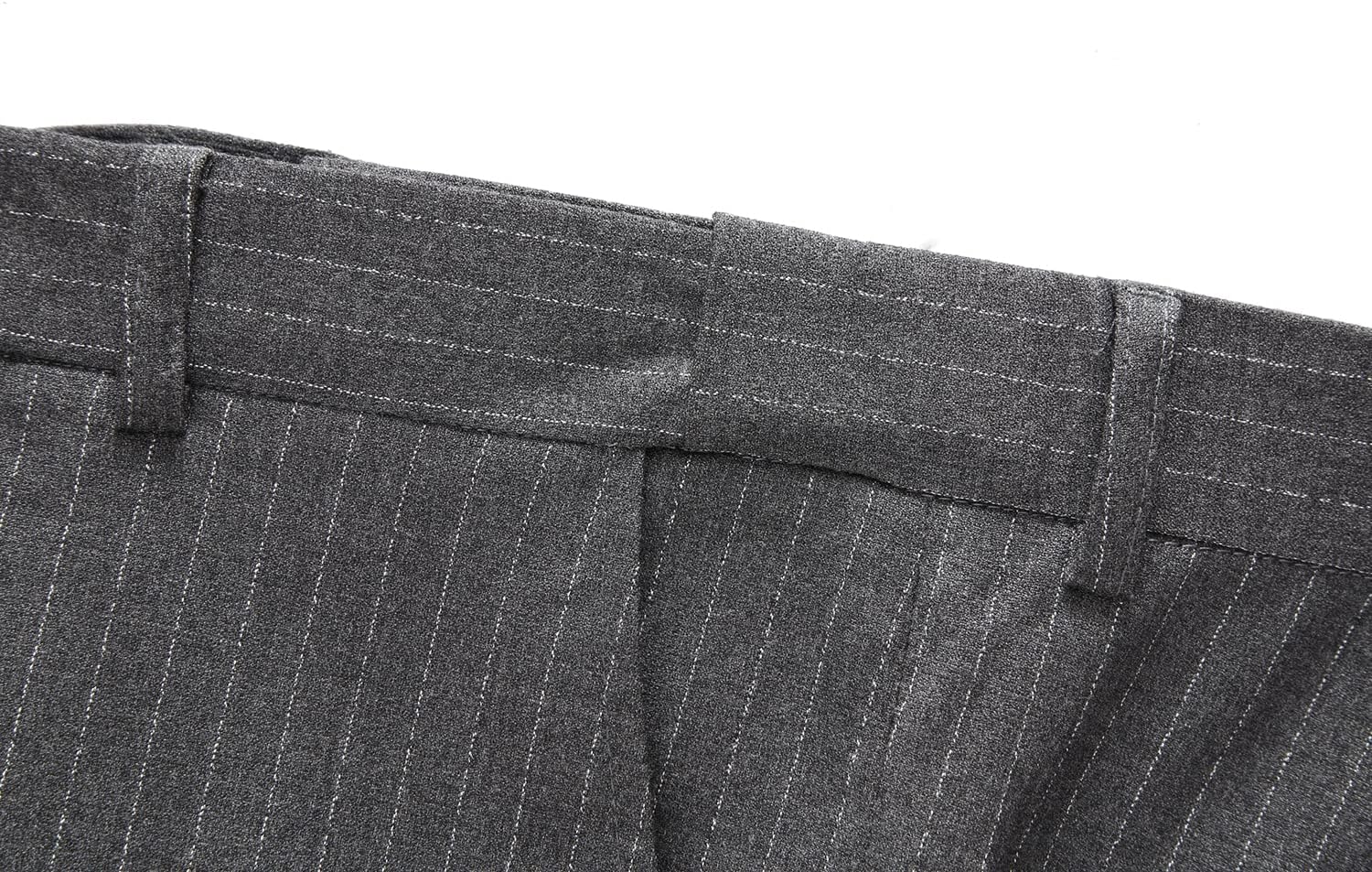 MOGU Mens Suits 3 Piece Double Breasted Suit Pinstripe Slim Fit Tuxedo Jacket Vest Pants for Business Wedding Prom - Image 6