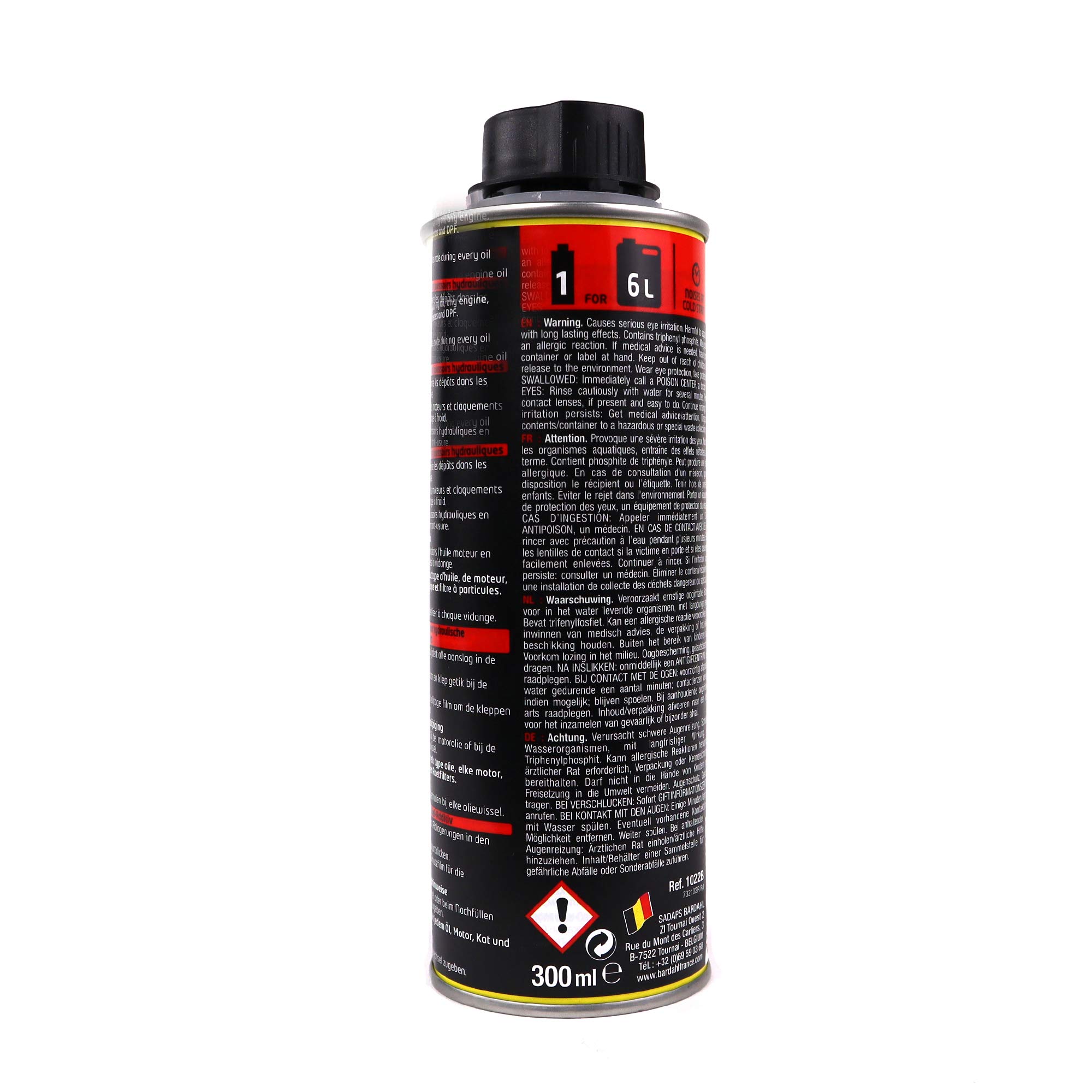 Bardahl - Hydraulic Valve Lifters - Additivo Auto per Punterie Idrauliche, Riduce i Rumori, Pulisce e Ripristina Il Funzionamento delle Valvole, Migliora la Regolarità del Motore, 300 ml