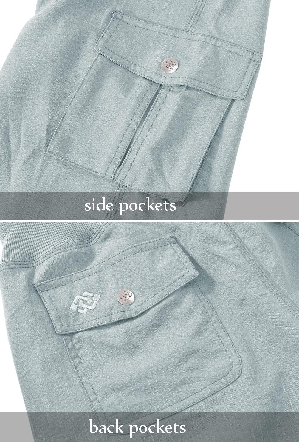 MoFiz Womens Capris with Pockets Loose Fit Casual Capri Pants Dressy Lightweight Ladies Baggy Cargo Pants for Hiking - Image 7