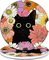 Vista 13 de Posavasos para Portavasos de Automóvil - Posavasos de Cerámica Absorbente de Conejo Fresa con Leche, Paquete de 2, Posavasos para Portavasos