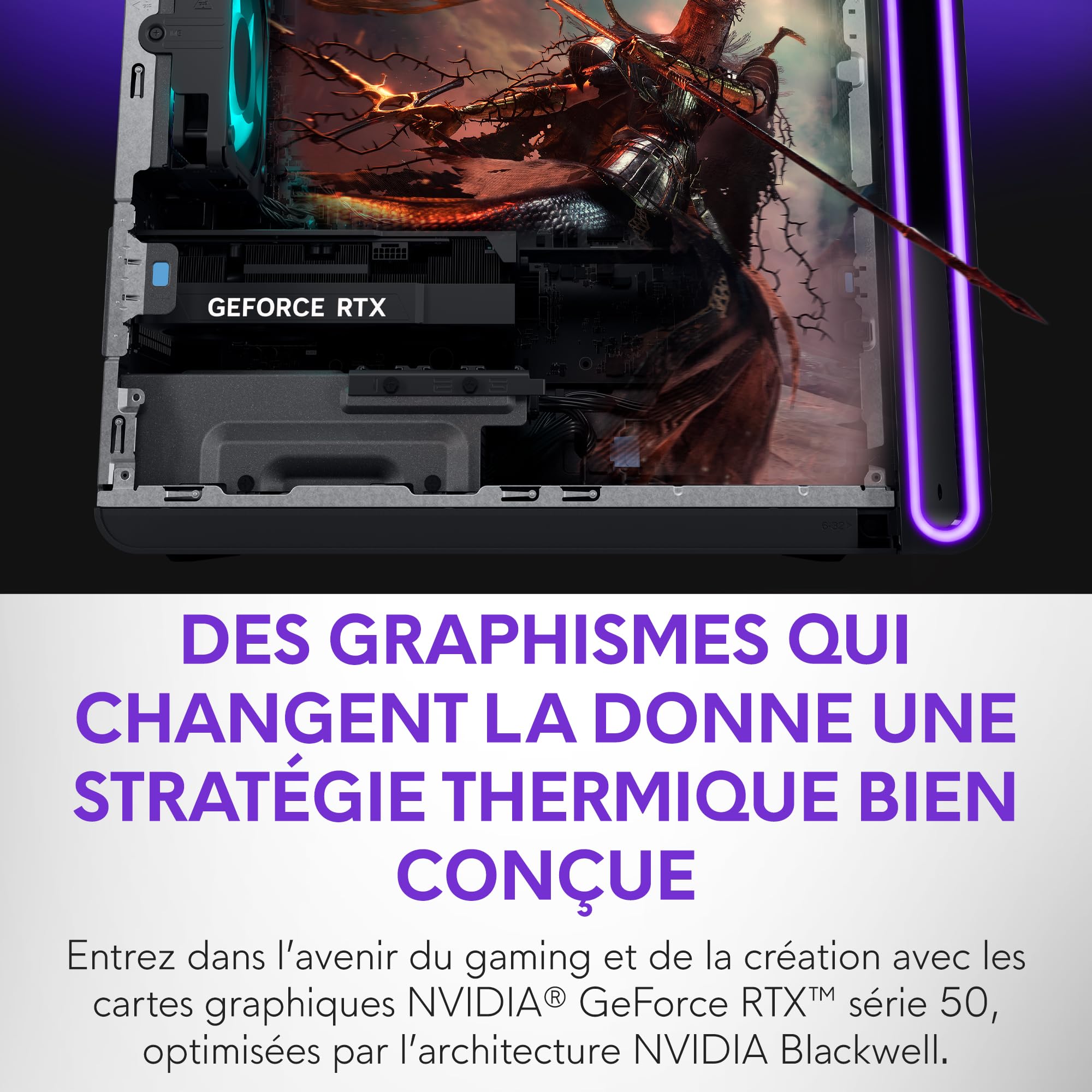 Alienware Aurora Ordinateur de Bureau Gaming, Intel Core Ultra 7 265KF