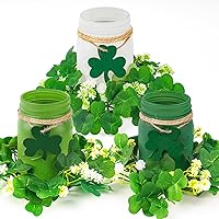 Vista 18 de CNVOILA Regalos del Día de San Valentín para Ella, Para Esposa de Esposo, Frasco Mason de San Valentín Esmerilado, Elegante Decoración