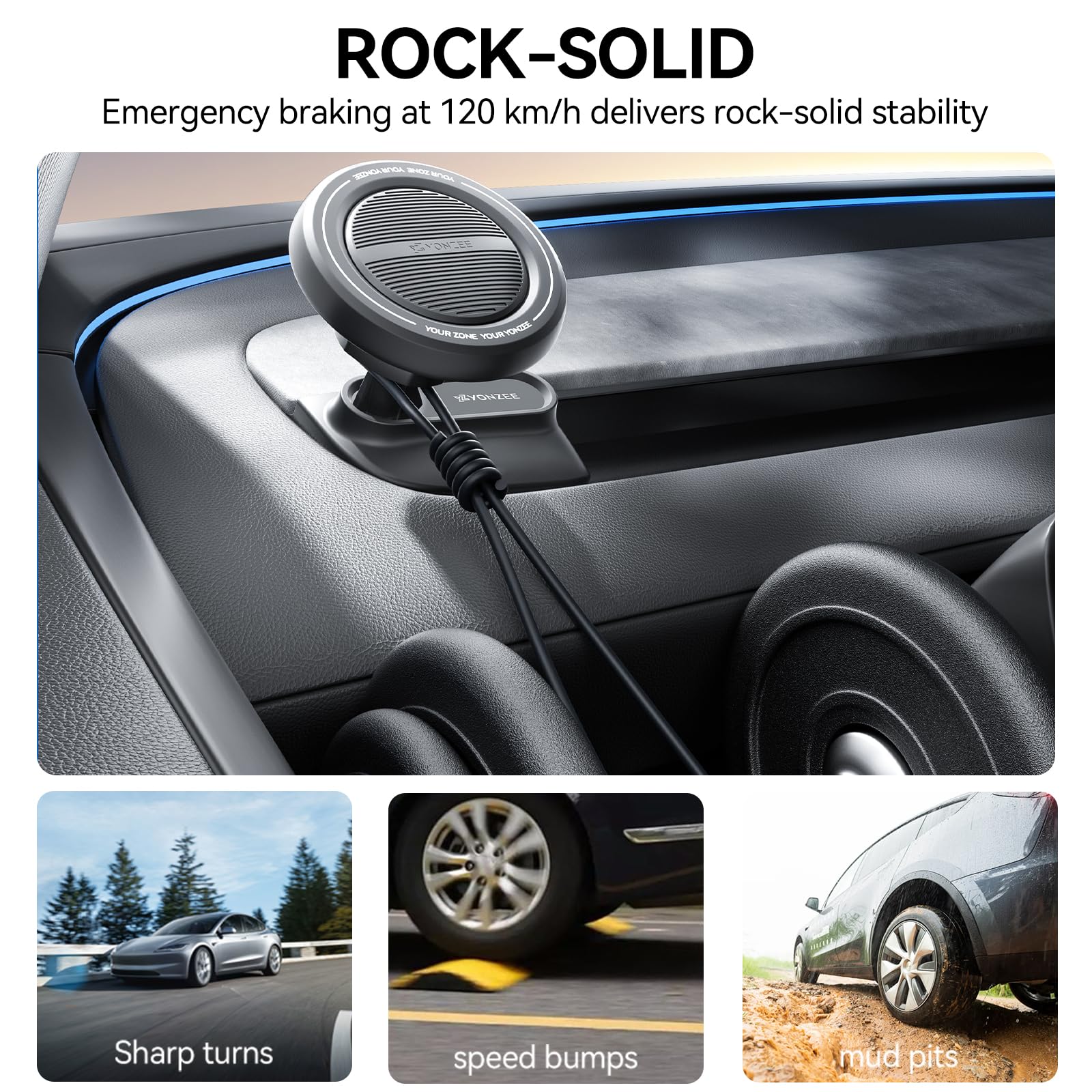 Amazon.com: YONZEE Tesla Magnetic Phone Mount for Model Y YL 2025