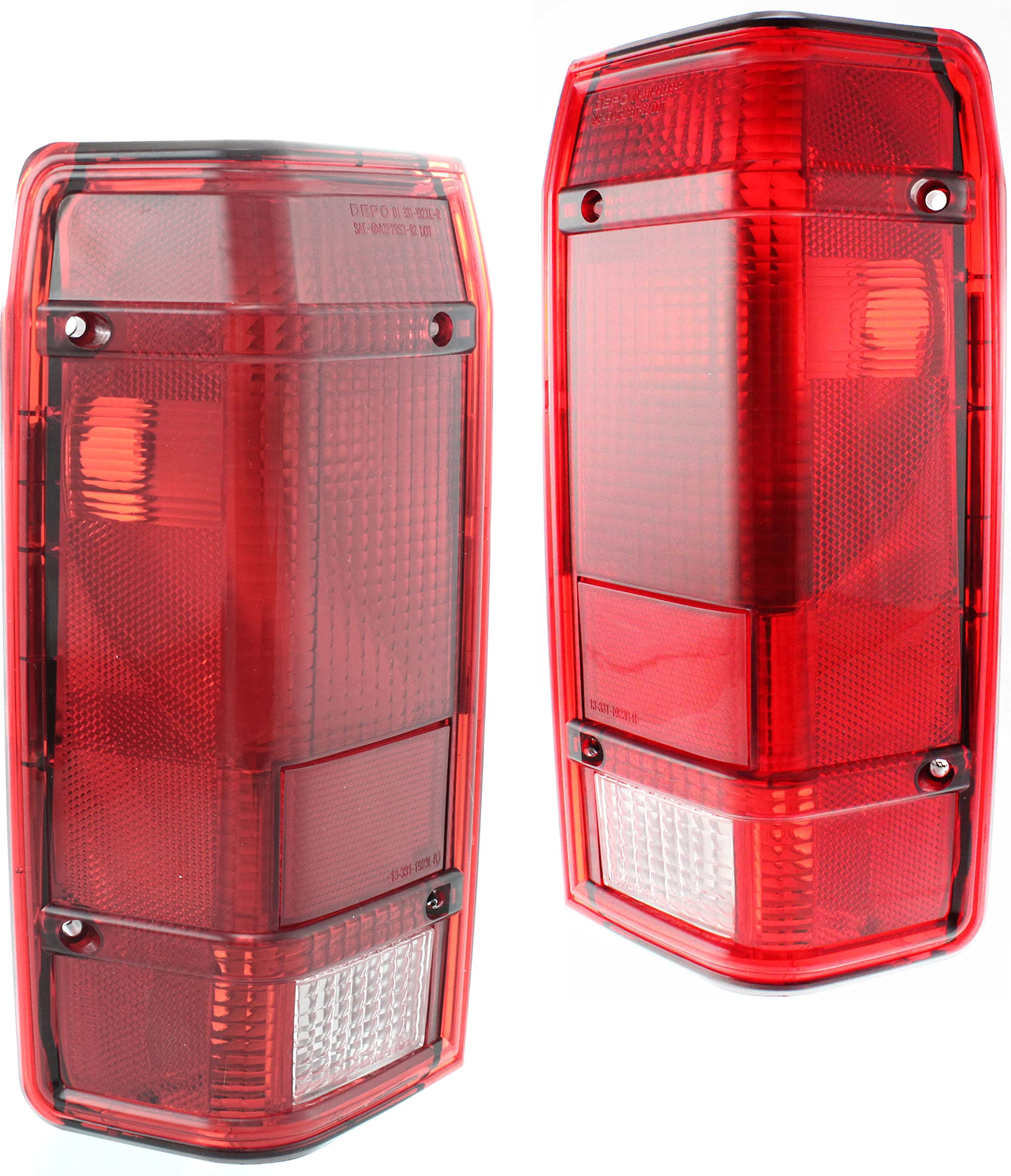Garage-Pro Tail Light Assembly Set For Ford Ranger 1983-1990 Standard Cab Pickup Halogen Driver, Passenger Rear Tail Light